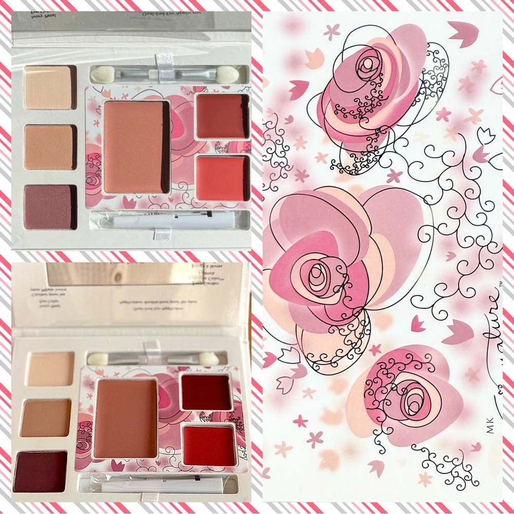 MK Enchanted Garden Color Palette Eyeshadows Lipsticks Cream to Powder Rouges - Picture 8 of 8